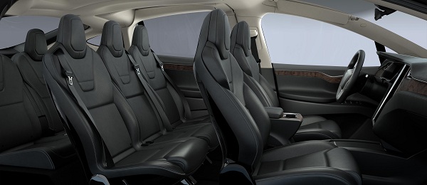 Interior of Tesla Model X