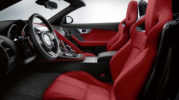 Interior of the 2017 Jaguar F-Type