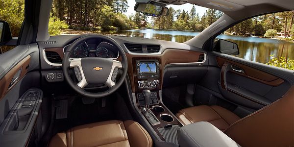 Interior of the 2017 Chevrolet Traverse