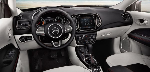 Interior of the 2018 Jeep Compass